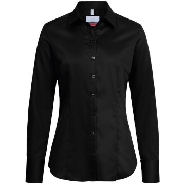 Greiff Corporate Bluse PREMIUM Damen OEKO TEX® Bügelfrei Schwarz 38