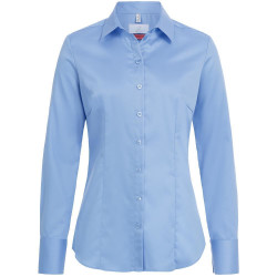 Gr&ouml;&szlig;e 34 Greiff Corporate Wear Premium Damen Bluse Lamgarm Regular Fit Mittelblau Modell 6562 1200