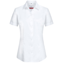 Gr&ouml;&szlig;e 50 Greiff Corporate Wear Premium Damen Bluse Kurzarm Regular Fit Weiss Modell 6563 1208