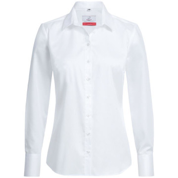 Gr&ouml;&szlig;e 42 Greiff Corporate Wear Premium Damen Bluse Lamgarm Comfort Fit Weiss Modell 6564 1203