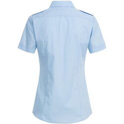 Greiff SIMPLE Damen Pilotbluse Kurzarm New-Kent Regular Hellblau 40