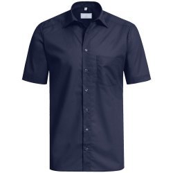 Gr&ouml;&szlig;e 37/38 Greiff Corporate Wear Basic Herren Hemd Regular Fit Halbarm Marine Dunkelblau Modell 6666
