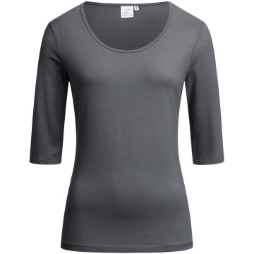 Gr&ouml;&szlig;e S Greiff Corporate Wear Damen Shirt Regular Fit Halbarm Anthrazit Modell 6681