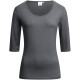 Gr&ouml;&szlig;e L Greiff Corporate Wear Damen Shirt Regular Fit Halbarm Anthrazit Modell 6683