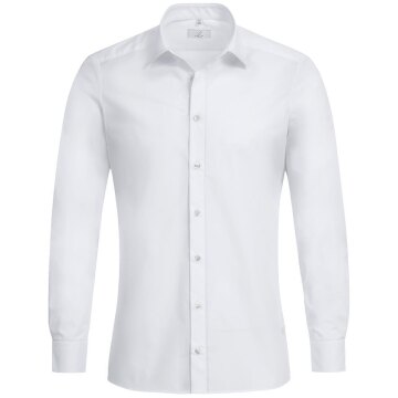 Greiff Corporate Hemd BASIC Herren Slim Fit OEKO TEX® Weiß 35/36