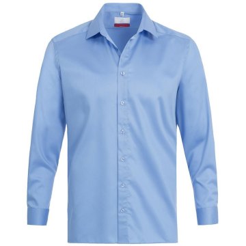 Gr&ouml;&szlig;e 45/46 Greiff Corporate Wear Premium Herren Hemd Regular Fit Langarm Mittelblau Modell 6766