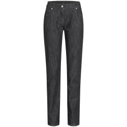 Gr&ouml;&szlig;e 88 Greiff Corporate Wear Casual Damen Jeans Hose Regular Fit Schwarz Black Denim Modell 13776 6915