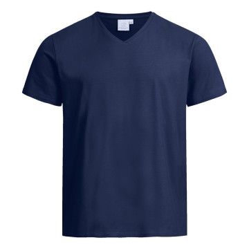 Gr&ouml;&szlig;e XL Greiff Corporate Wear Herren T- Shirt V-Ausschnitt Regular Fit kurzarm Marine Dunkelblau Modell 6827