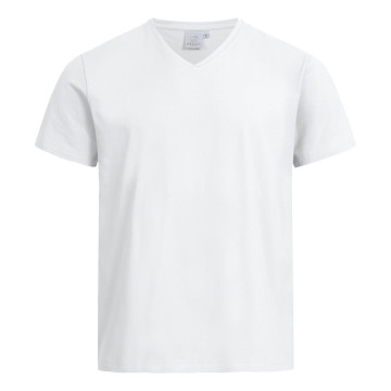 Gr&ouml;&szlig;e XXL Greiff Corporate Wear Herren T- Shirt V-Ausschnitt Regular Fit kurzarm Weiss Modell 6834