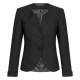 Greiff Corporate Wear SIMPLE Damen Blazer Rundhals Schößchen Regular Fit Polyester OEKO TEX® Schwarz 42