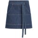 Greiff GASTRO MODA Service Vorbinder 77x40cm Baumwollmix Stretch OEKO TEX® Dunkelblau Denim Jeans unisex