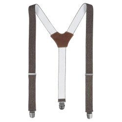 Greiff GASTRO Accessoires Hosenträger 3,5cm Braun Denim
