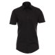 VENTI Herren Businesshemd Kurzarm Kent Body-Fit Schwarz