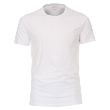 VENTI Herren T-Shirt Kurzarm Rundhals Modern Fit Doppelpack Weiß XL