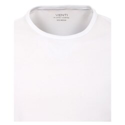VENTI Herren T-Shirt Kurzarm Rundhals Modern Fit Doppelpack Weiß XL