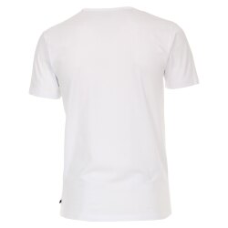VENTI Herren T-Shirt Kurzarm V-Ausschnitt Modern-Fit Doppelpack Weiß M