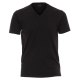 VENTI Herren T-Shirt Kurzarm V-Ausschnitt Modern-Fit Doppelpack Schwarz S