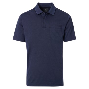 CASAMODA Herren Poloshirt Kurzarm Regular Piqué Dunkelblau M