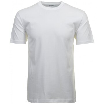 RAGMAN Herren T-Shirt Doppelpack Kurzarm Rundhals Regular Weiß