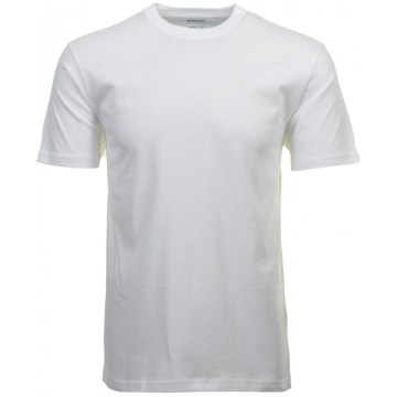 RAGMAN Herren T-Shirt Kurzarm Rundhals Regular Fit 100% Baumwolle Weiß Doppelpack Modell 40000