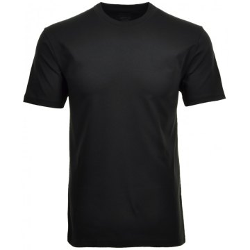 RAGMAN Herren T-Shirt Kurzarm Rundhals Regular Fit 100% Baumwolle Schwarz Doppelpack Modell 40000