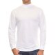 RAGMAN Herren Shirt Langarm Stehkragen Single-Jersey Weiß
