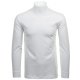 RAGMAN Herren Shirt Langarm Rollkragen Regular Fit Weiß 100% Baumwolle Modell 40170