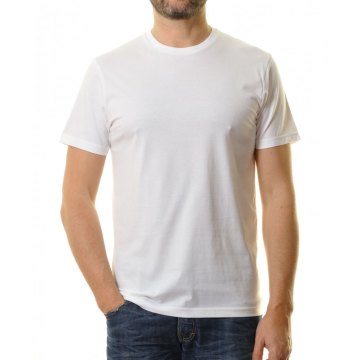 RAGMAN Herren T-Shirt Kurzarm Rundhals Regular Fit 100% Baumwolle Weiß Modell 40181