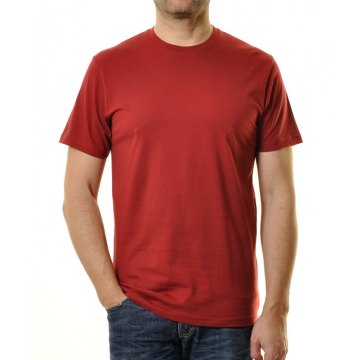 RAGMAN Herren T-Shirt Kurzarm Rundhals Regular Fit 100% Baumwolle Rot Modell 40181