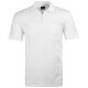RAGMAN Herren Poloshirt Kurzarm Polokragen Zipper Regular Weiß
