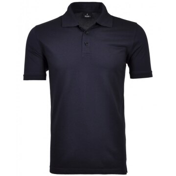 RAGMAN Herren Poloshirt Kurzarm Polokragen Regular Piqué Marine