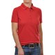 RAGWOMAN Damen Poloshirt Kurzarm Regular Baumwollmix Piqué Rot