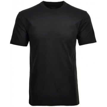 RAGMAN Herren T-Shirt Doppelpack Kurzarm Rundhals Regular Schwarz L