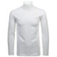 RAGMAN Herren Shirt Langarm Rollkragen Regular Single-Jersey Weiß M