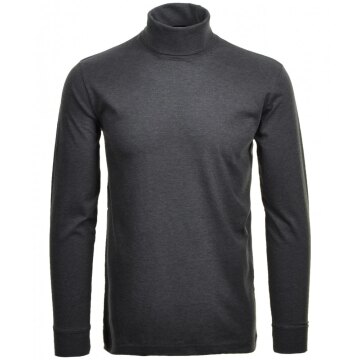 RAGMAN Herren Shirt Langarm Rollkragen Regular Single-Jersey Anthrazit M