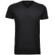 RAGMAN Herren T-Shirt Doppelpack Kurzarm V-Neck Body-Fit Jersey Schwarz S