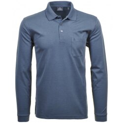 RAGMAN Herren Poloshirt Langarm Polokragen Regular...