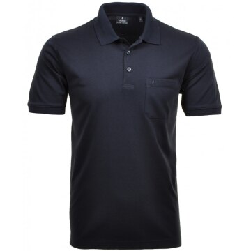 RAGMAN Herren Poloshirt Kurzarm Polokragen Regular Baumwollmix Marine XXL