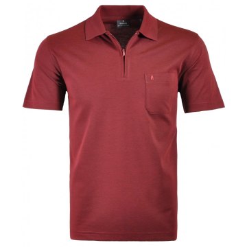 Größe XL Ragman Herren Poloshirt Softknit mit Reißverschluss kurzarm rot 540392