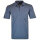 RAGMAN Herren Poloshirt Kurzarm Polokragen Zipper Regular Jeansblau XL