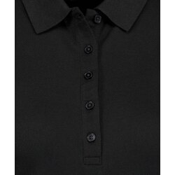 RAGWOMAN Damen Poloshirt Kurzarm Regular Baumwollmix Piqué Schwarz XXL