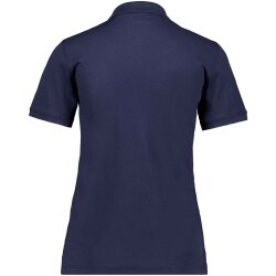 RAGWOMAN Damen Poloshirt Kurzarm Regular Baumwollmix Piqué Marine XXL