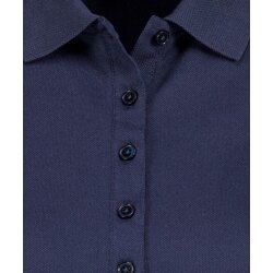 RAGWOMAN Damen Poloshirt Kurzarm Regular Baumwollmix Piqué Marine XXL