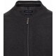 CASAMODA Herren Strickjacke Zipper Regular Baumwolle Anthrazit
