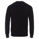 CASAMODA Herren Strickjacke Zipper Regular Baumwolle Schwarz