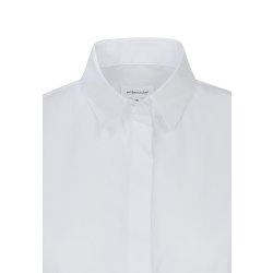 Seidensticker CITY-BLUSE Damen Bluse Ärmellos Kent Slim-Fit Weiß