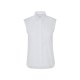 Seidensticker CITY-BLUSE Damen Bluse Ärmellos Kent Slim-Fit Weiß