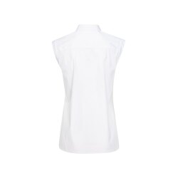 Seidensticker CITY-BLUSE Damen Bluse Ärmellos Kent Slim-Fit Weiß 34