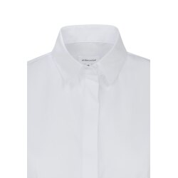 Seidensticker CITY-BLUSE Damen Bluse Ärmellos Kent Slim-Fit Weiß 34