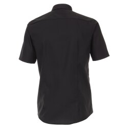 VENTI Herren Businesshemd Kurzarm Kent Modern-Fit Schwarz